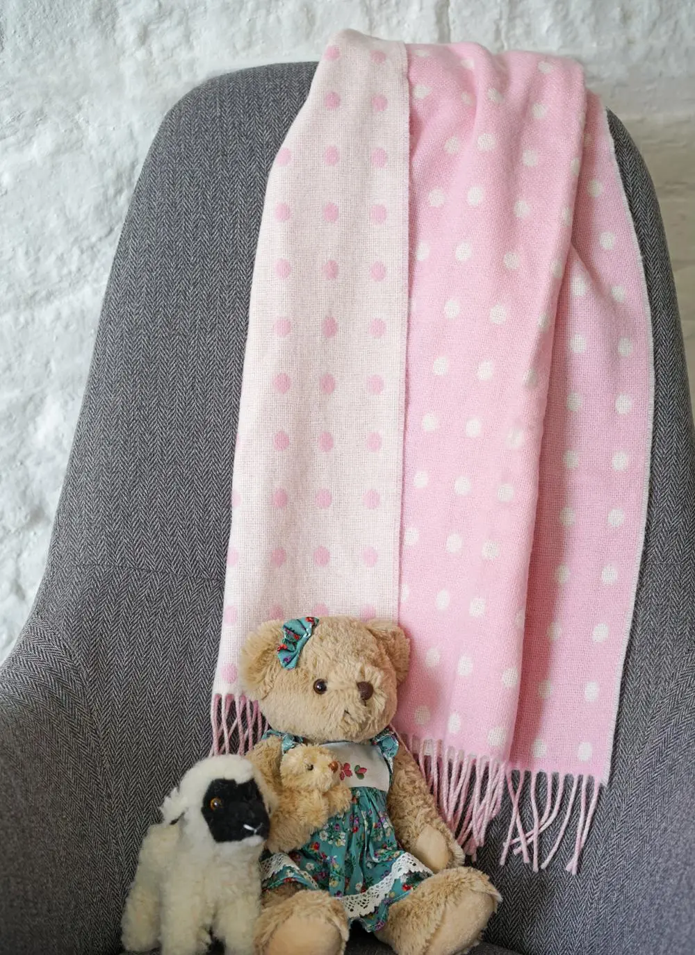 Polka Dot Baby Wrap Pink