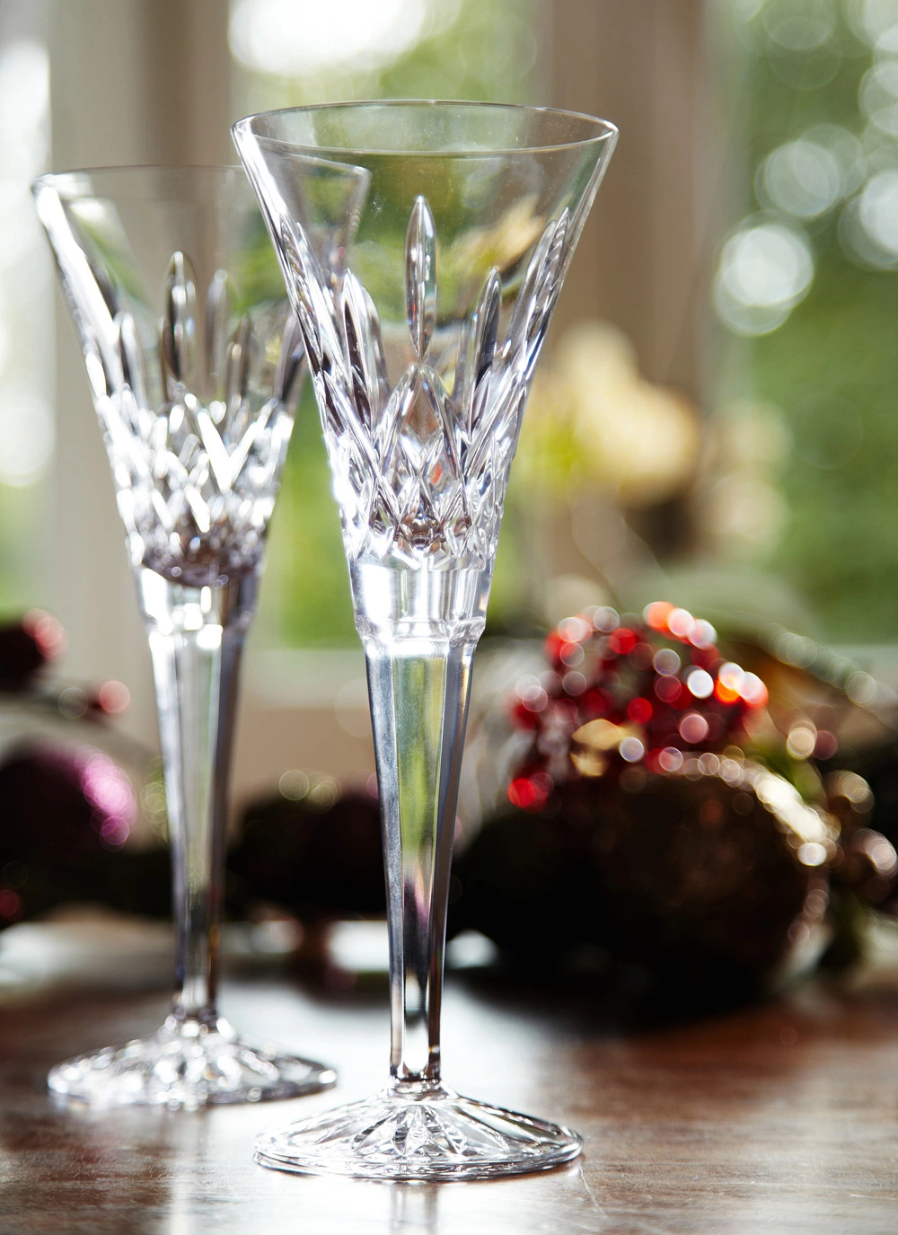 Waterford Crystal Classic Lismore Toasting Flutes Pair