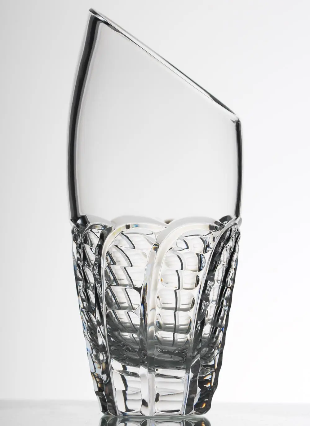 Emerald Crystal 8'' Personalised Waterlily Vase