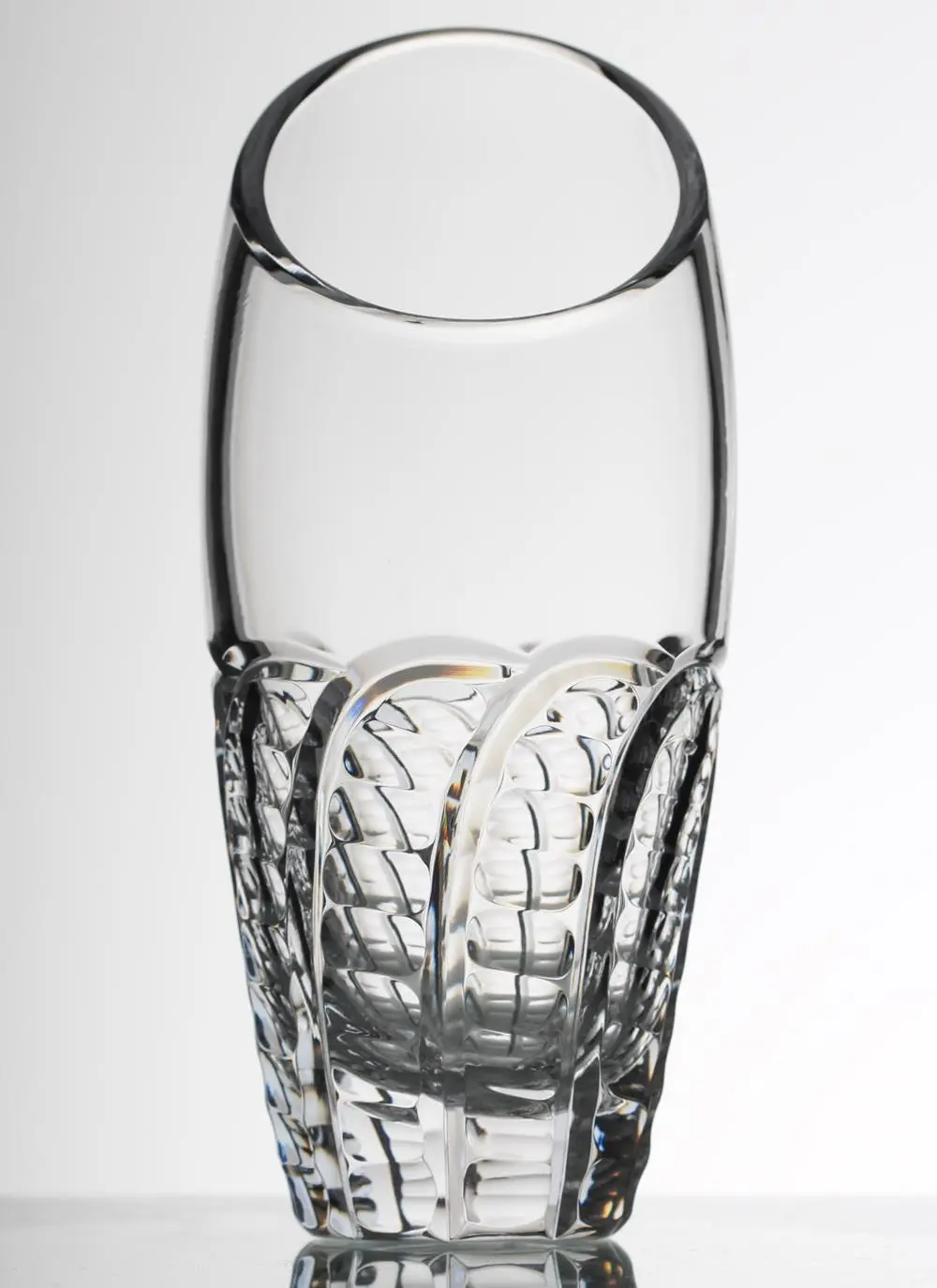 Emerald Crystal 8'' Personalised Waterlily Vase