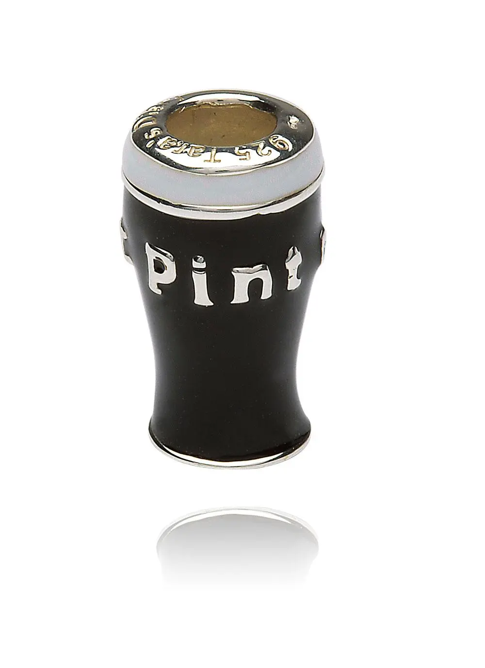 Sterling Silver Pint of Stout Bead