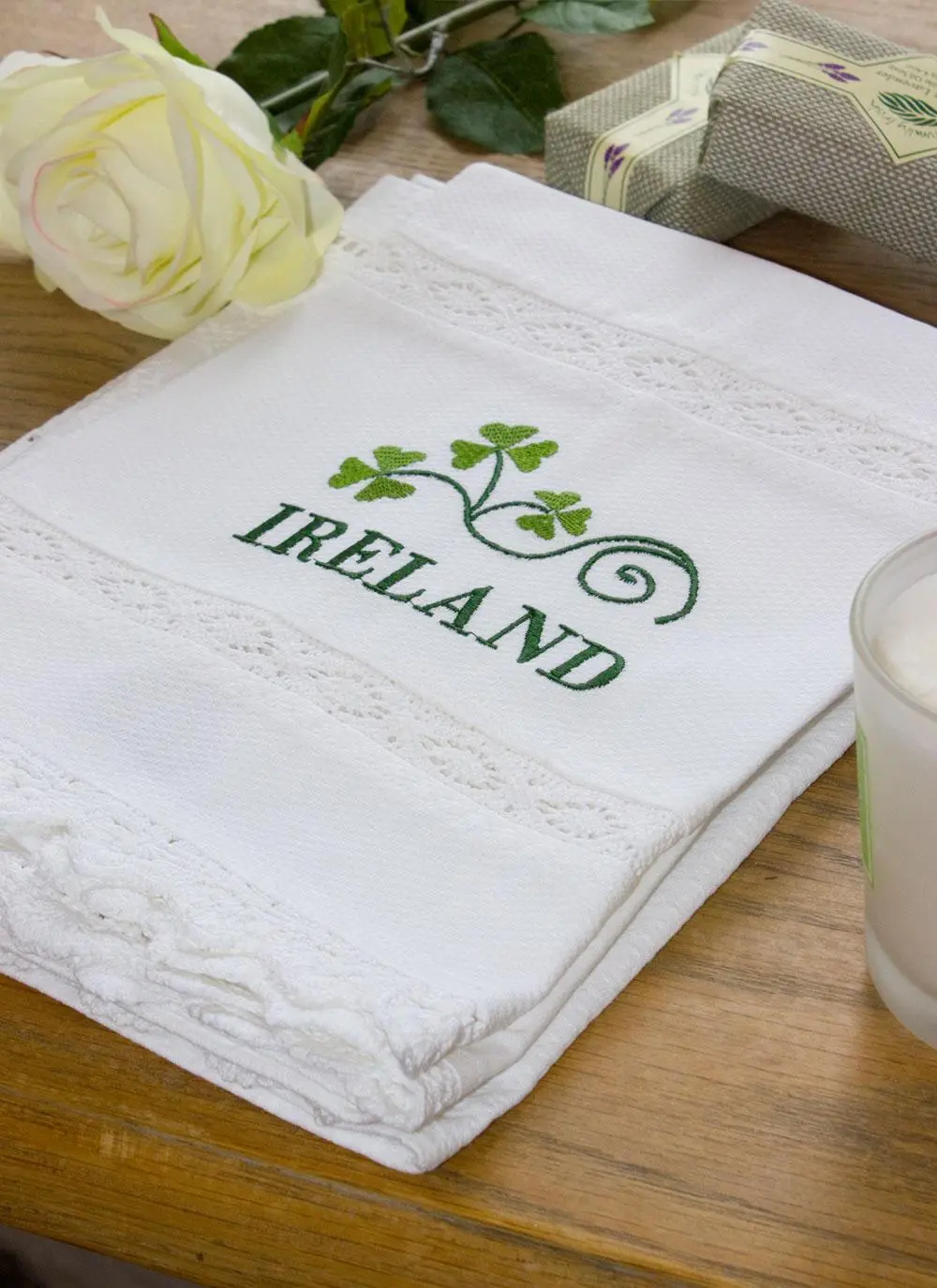 Green Ireland Guest Towels