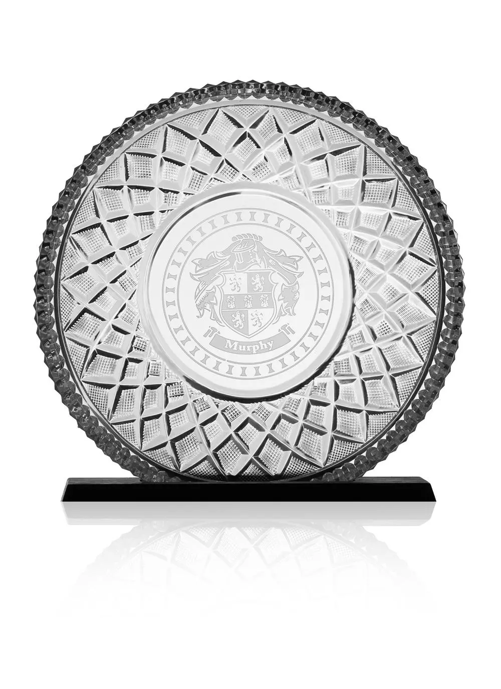 Emerald Crystal 9'' Personalized Plate 