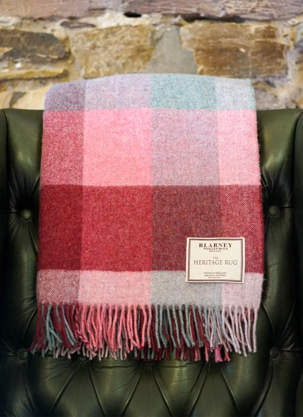 Pink Heritage Lambswool Throw