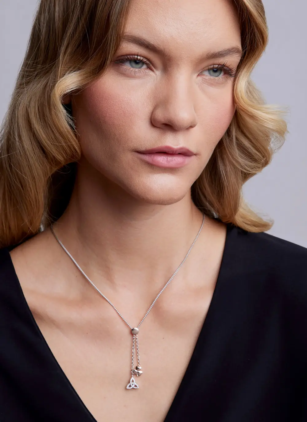 Shamrock & Trinity Two-Drop Pendant