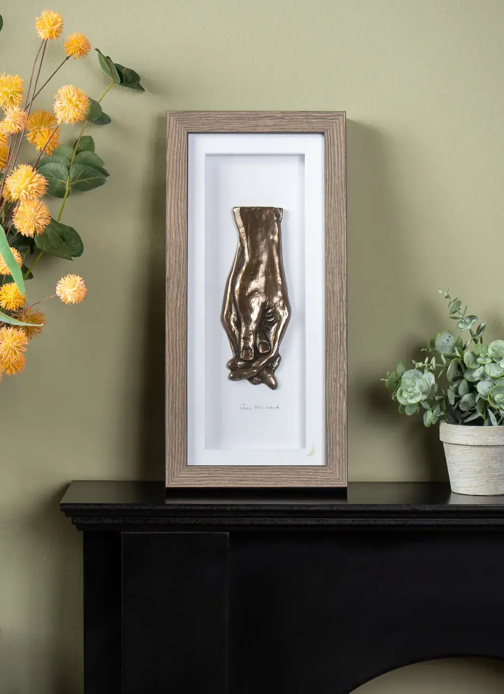 Wild Goose Take This Hand Bronze Plaque