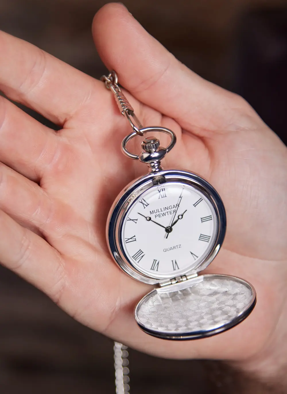 Engraved Celtic Trinity Pocket Watch