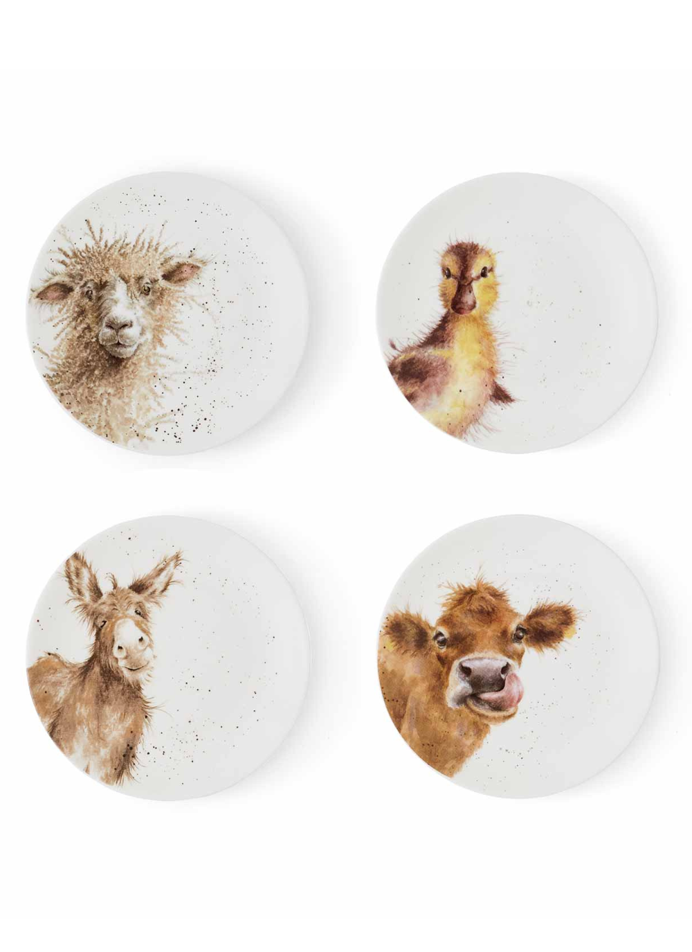 Farmyard Friends Coupe Plates 6.5'' Set of 4