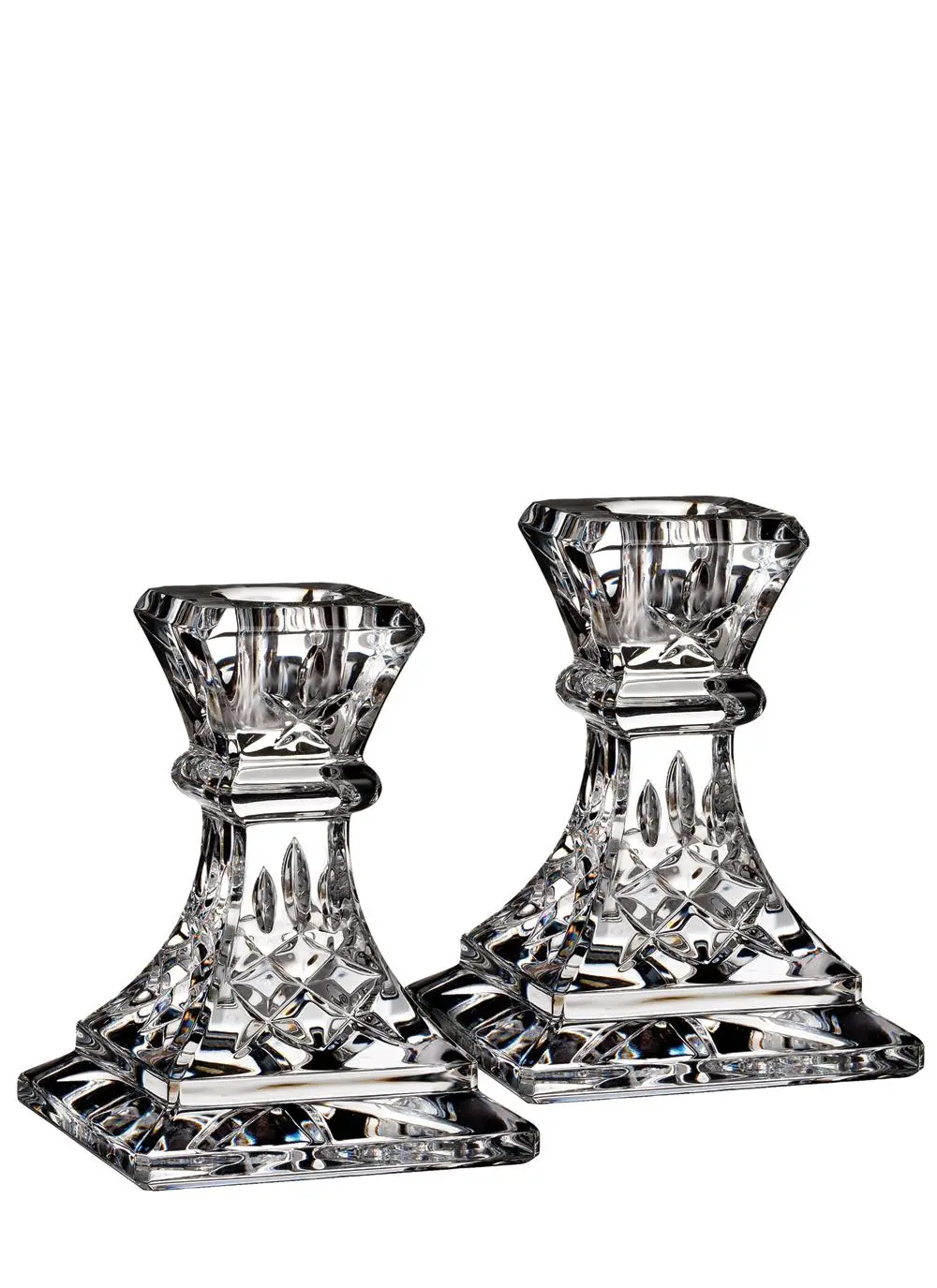 Waterford Crystal Giftology 4 Inch Candlestick Pair