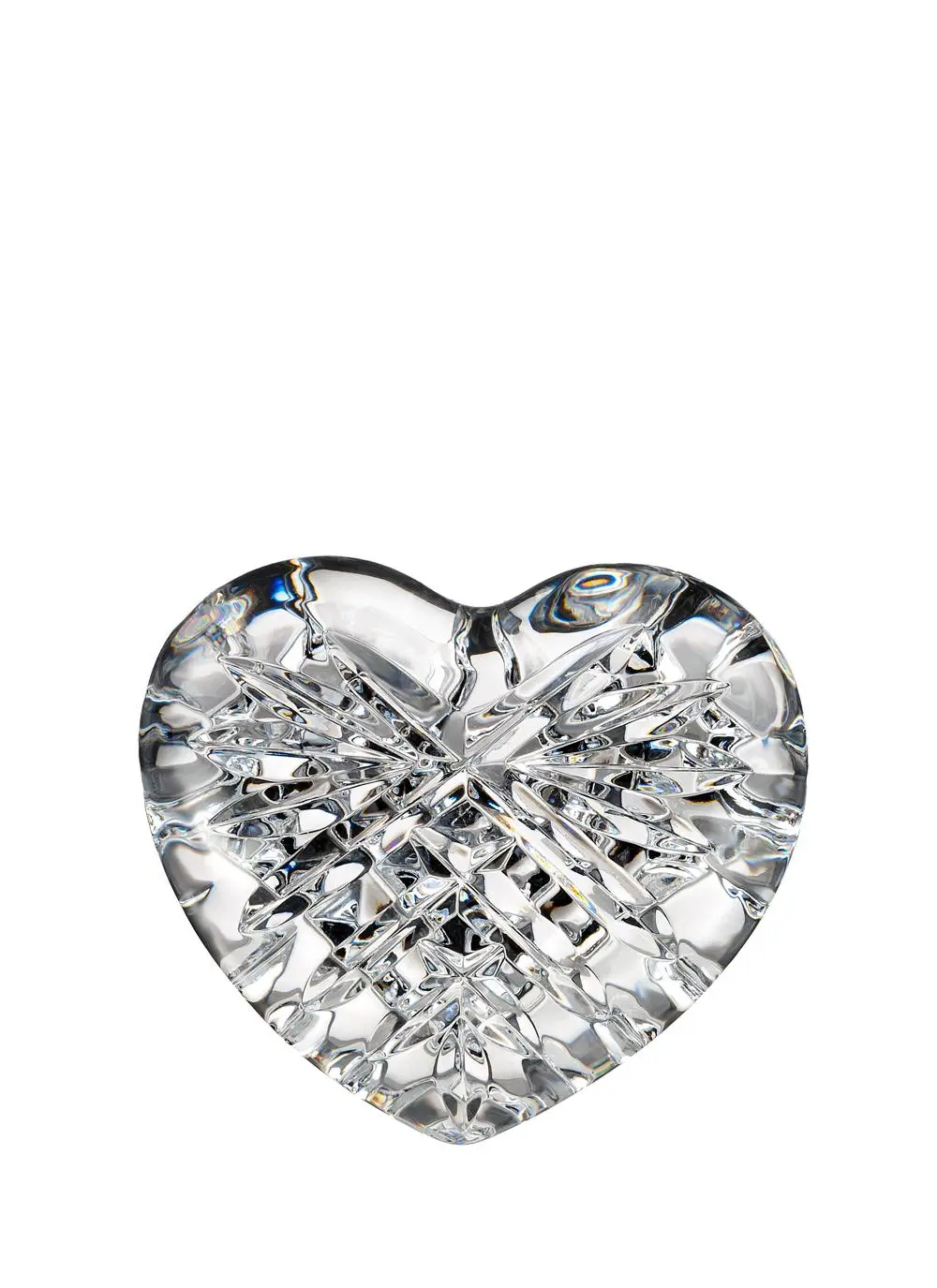 Waterford Crystal Celtic Heart Paperweight Collectible 