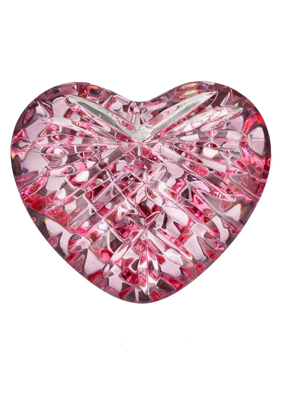 Waterford Crystal Giftology Pink Heart Paperweight