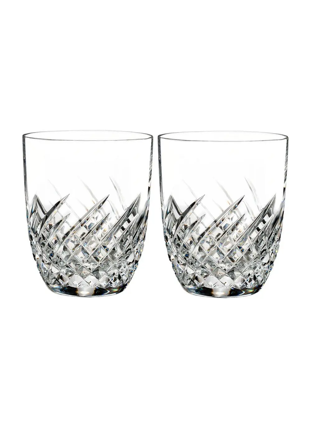 Waterford Crystal Essentially Wave Double Old Fashioned Pair