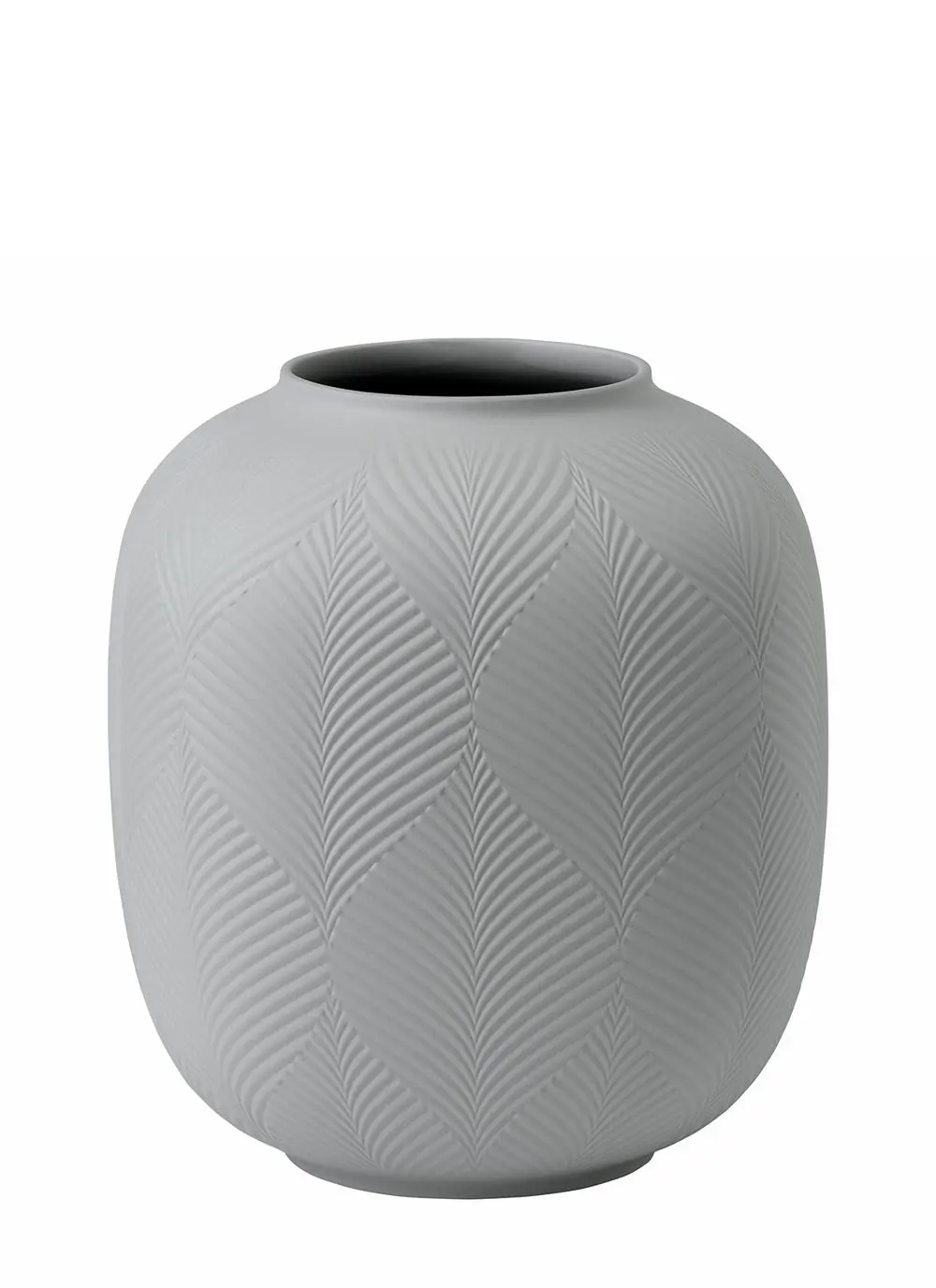 Wedgwood Jasper Folia 9'' Dove Grey Rounded  Vase