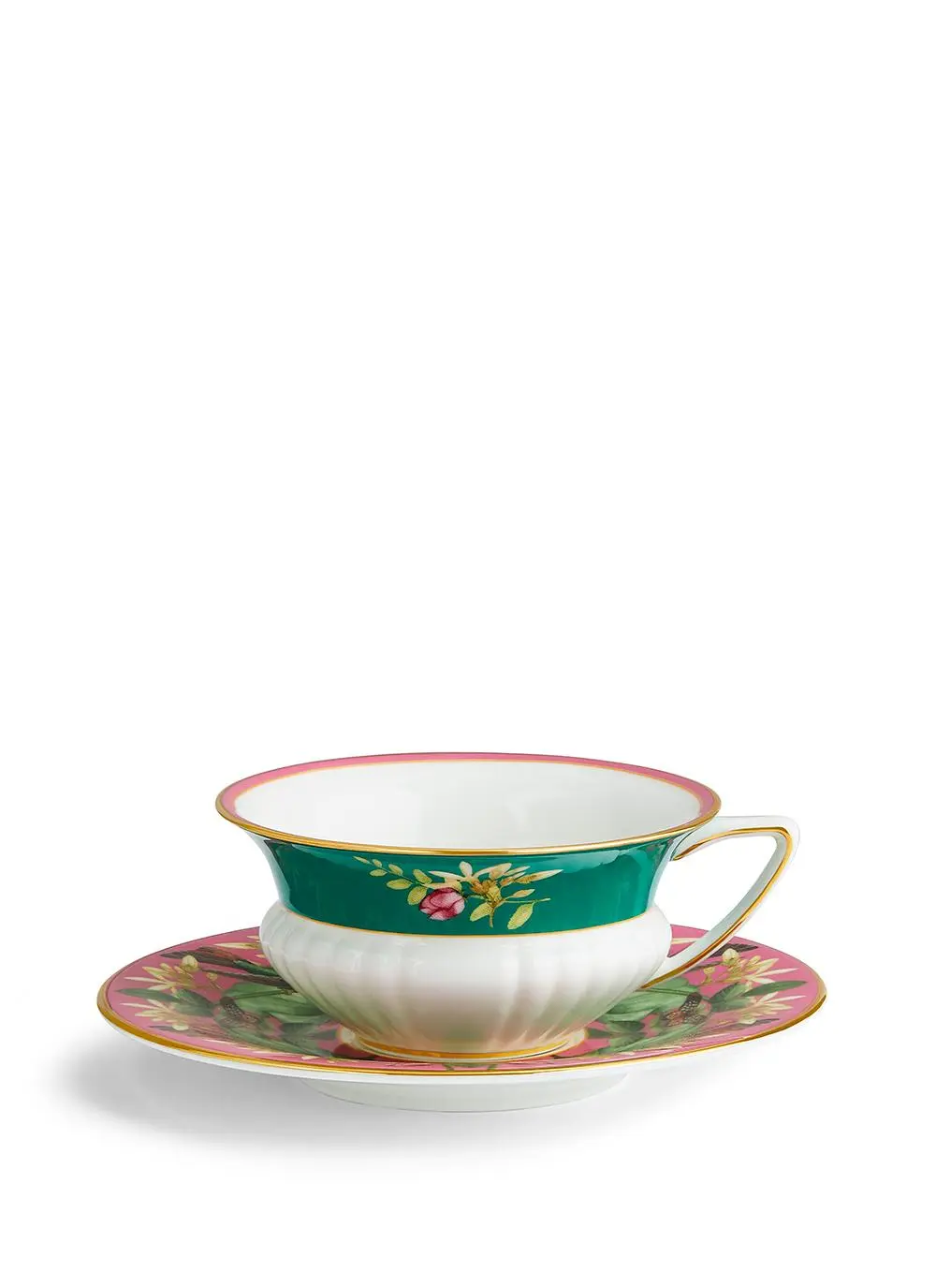 Wedgwood Wonderlust Pink Lotus Teacup & Saucer