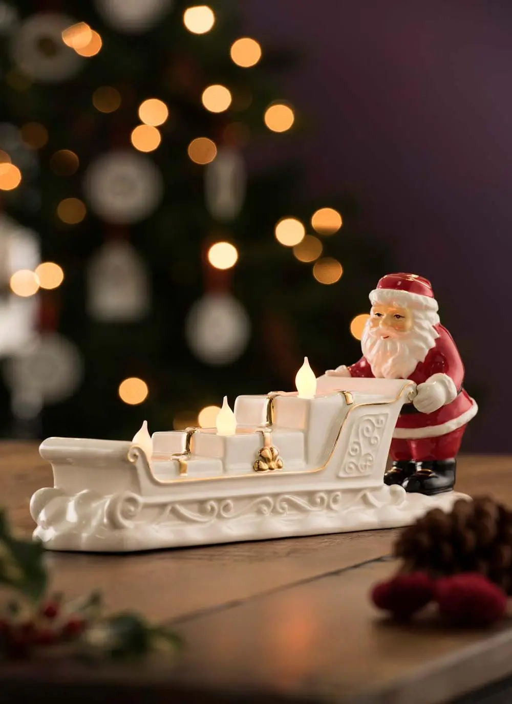 Santa Sleigh Votive