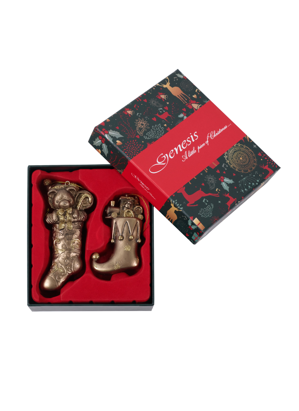 bronze stockings filled with toys