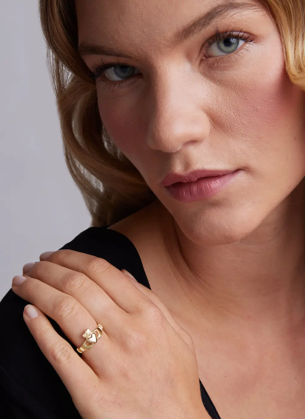 Petite 14ct Gold Vermeil Claddagh Ring
