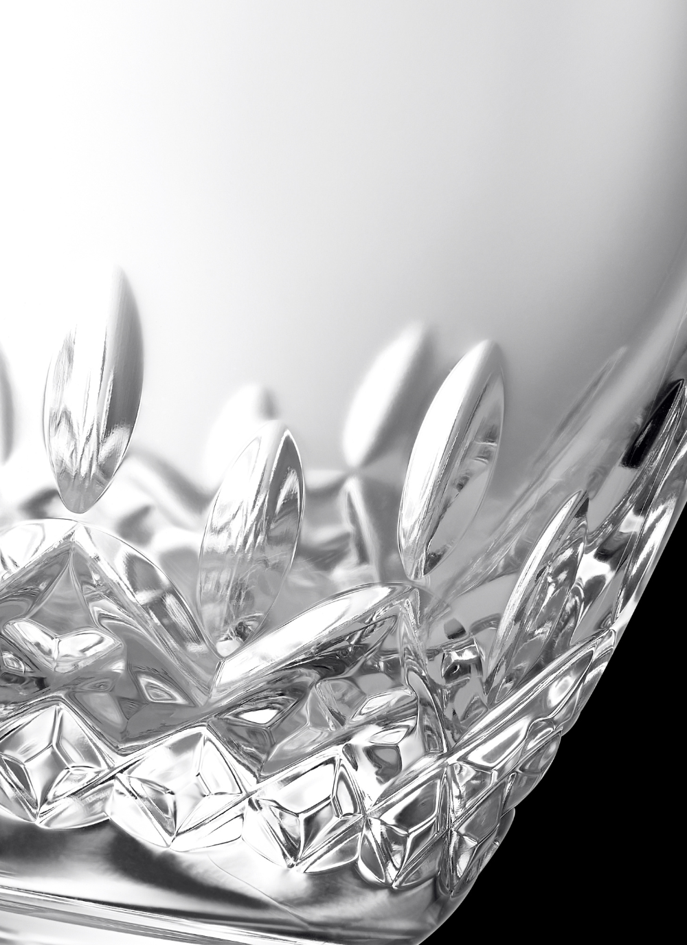 Waterford Crystal Lismore Essence Bud Vase, 8 inch tall with a slender design and iconic wedge cuts, ideal for displaying a single flower or stem