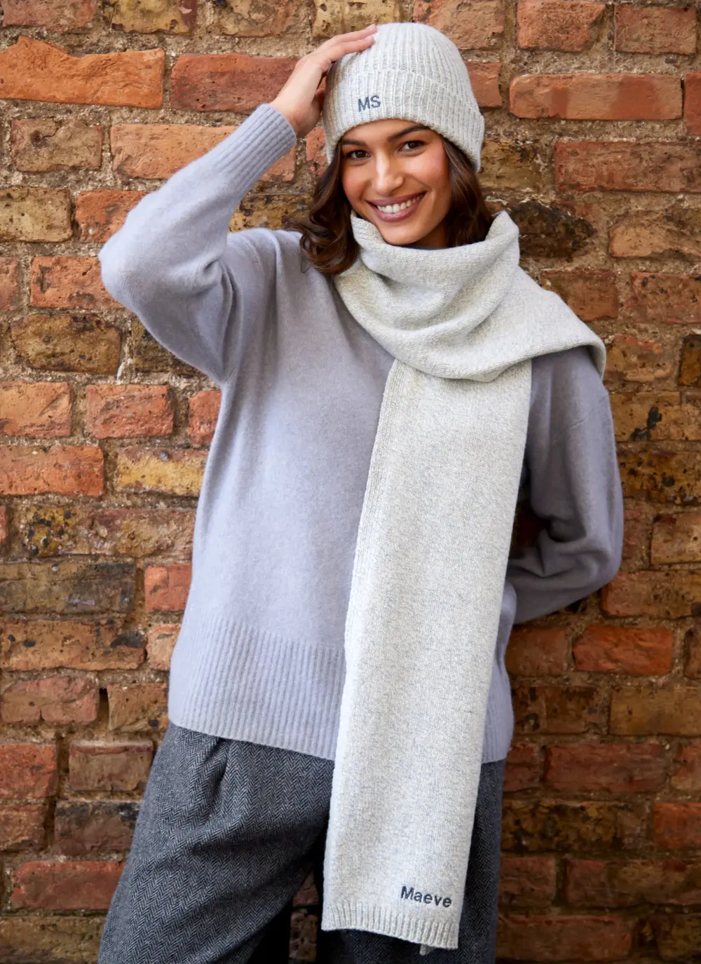 Personalized Cashmere Wool Beanie