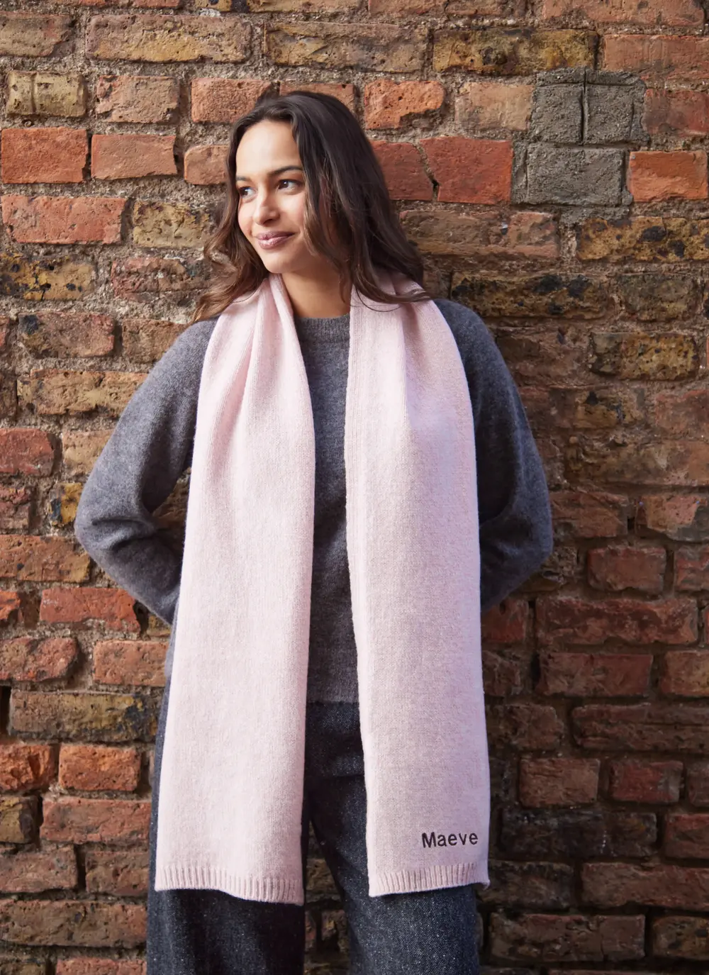 Personalized Wool Cashmere Scarf
