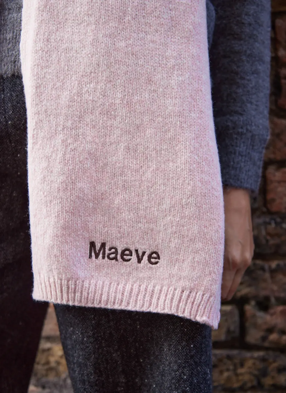Personalized Wool Cashmere Scarf