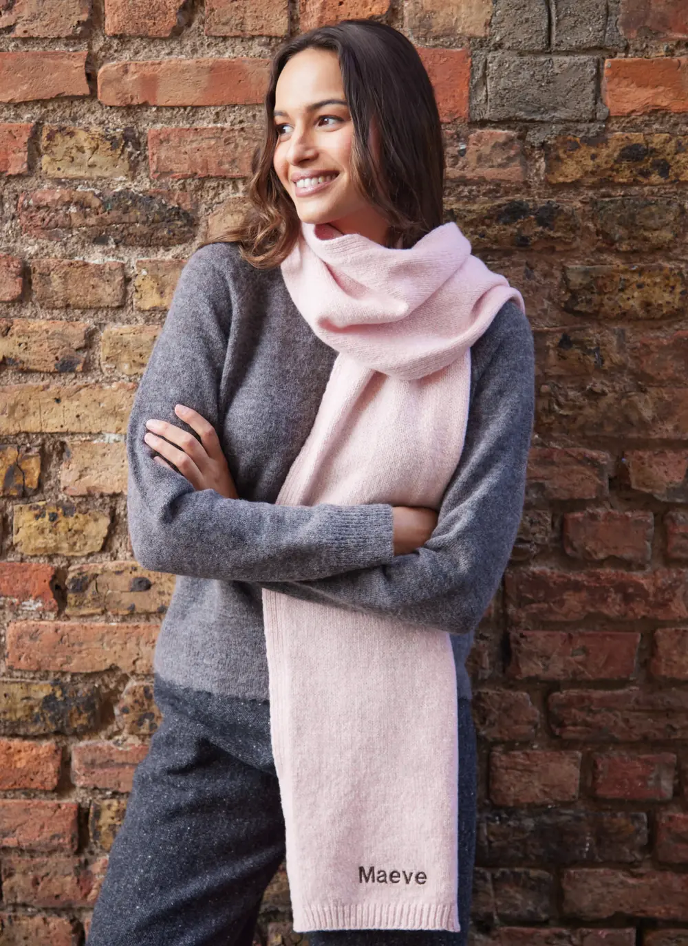 Personalized Wool Cashmere Scarf