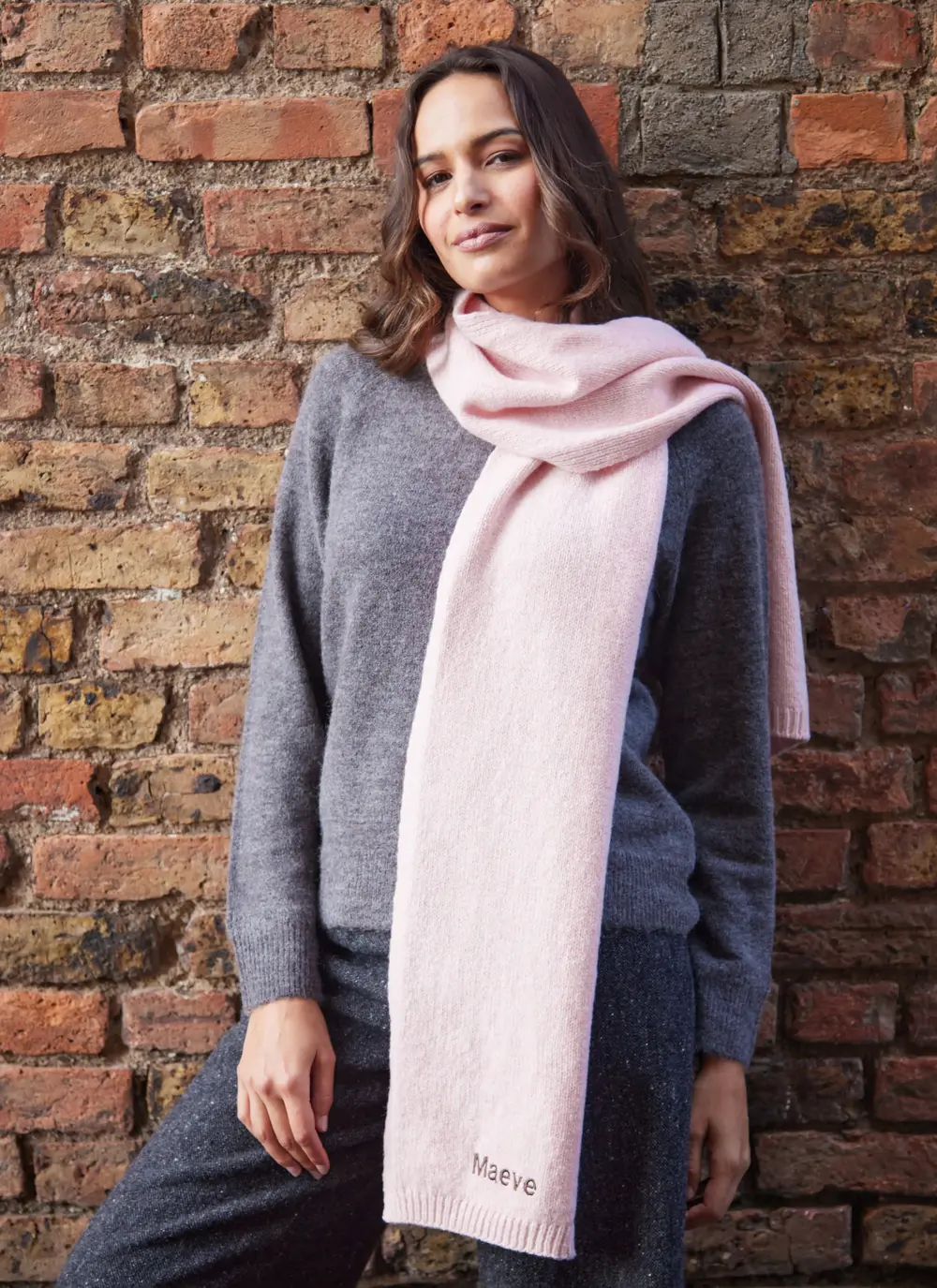 Personalized Wool Cashmere Scarf