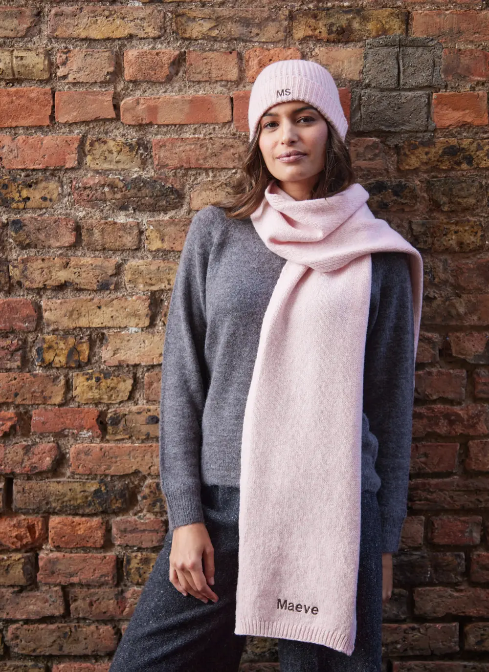 Personalized Wool Cashmere Scarf