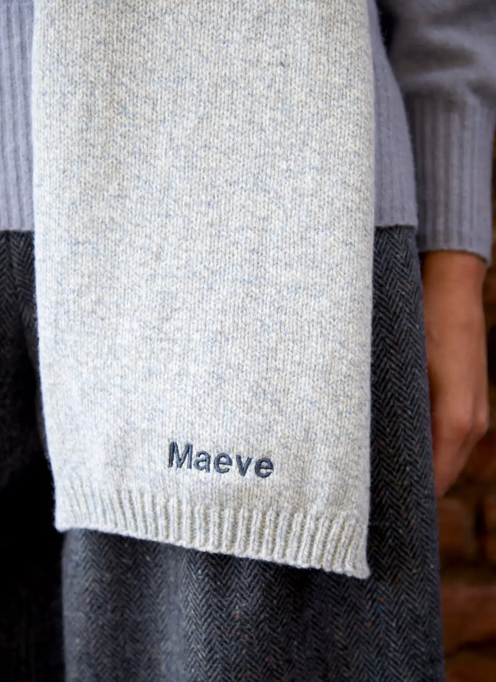 Personalized Wool Cashmere Scarf