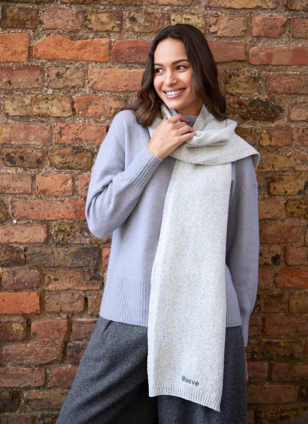 Personalized Wool Cashmere Scarf