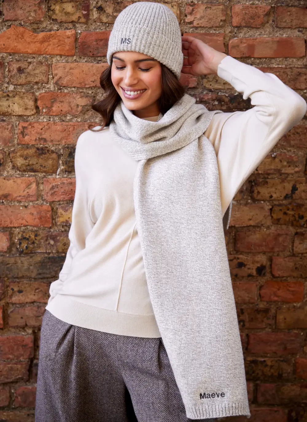 Personalized Wool Cashmere Scarf