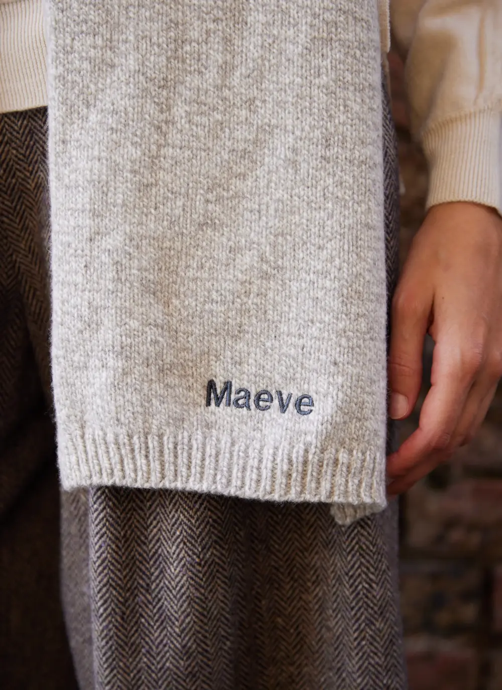 Personalized Wool Cashmere Scarf