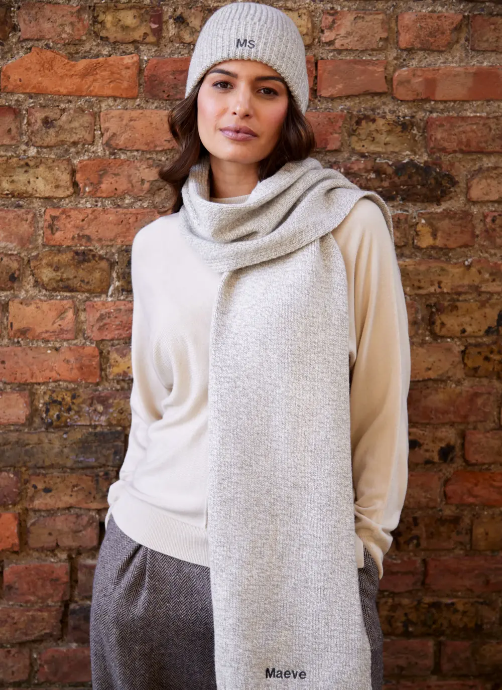 Personalized Wool Cashmere Scarf