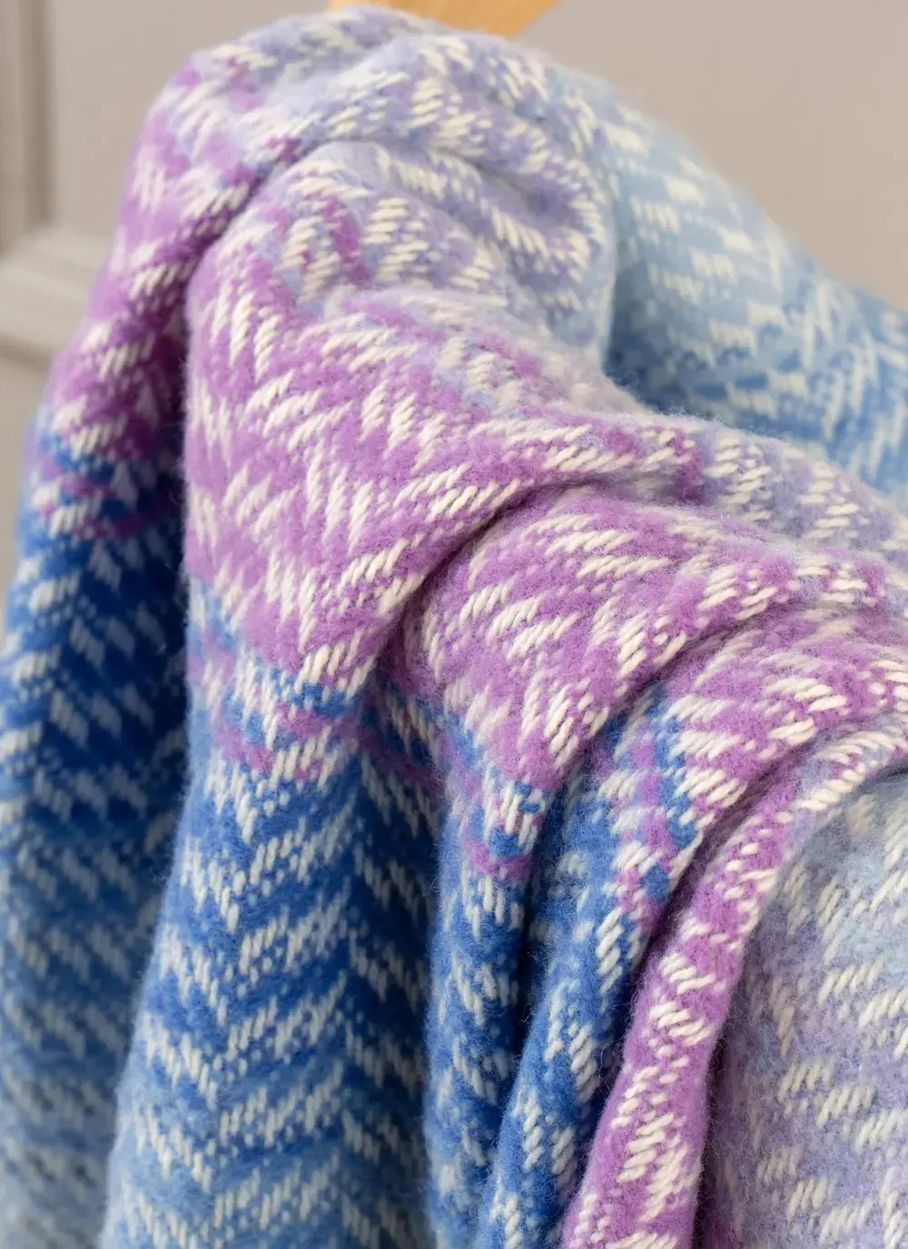 Mulberry Dusk Wool Cashmere Throw 