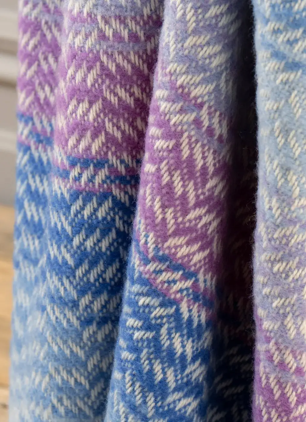 Mulberry Dusk Wool Cashmere Throw 