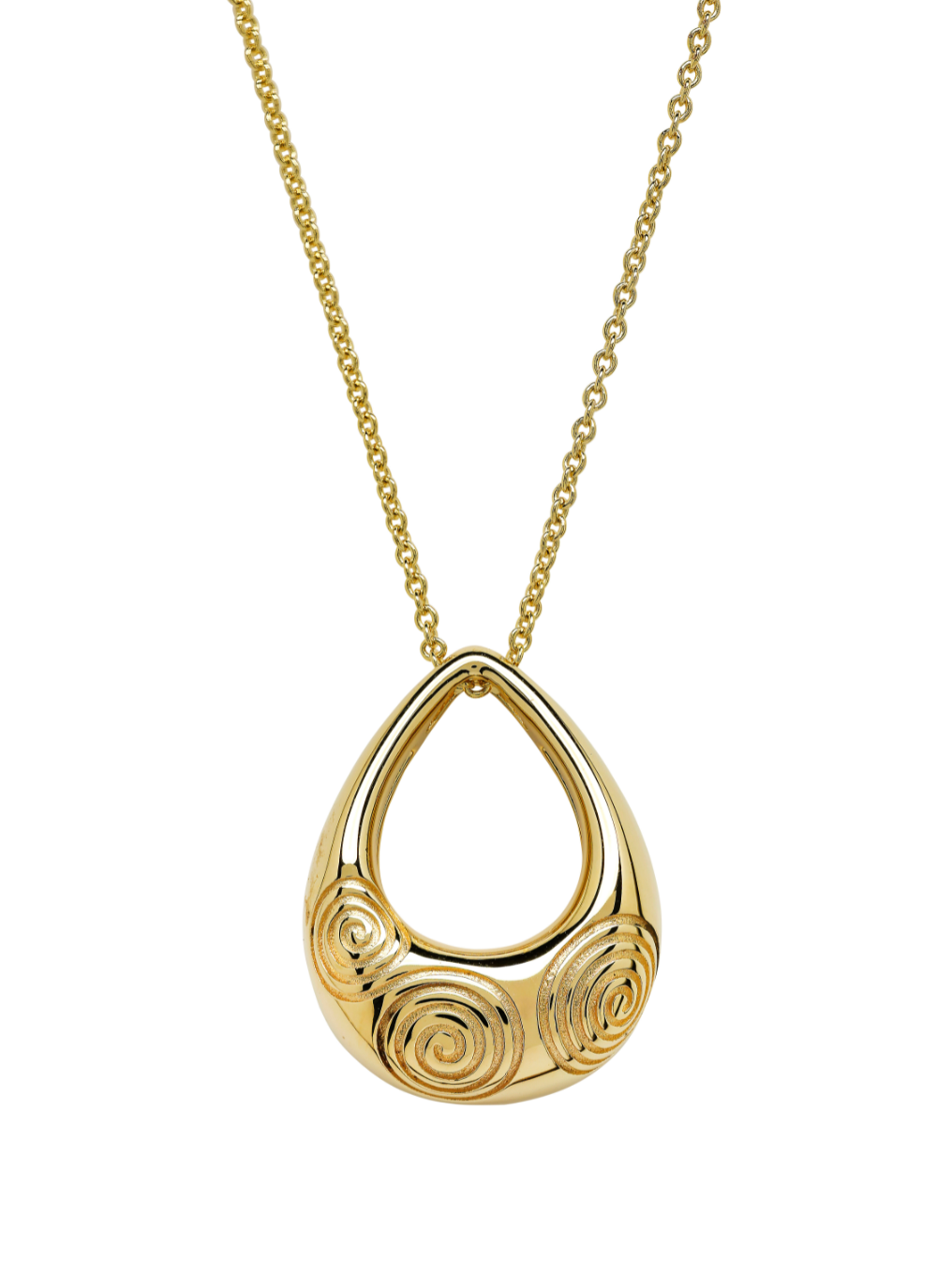 14ct Gold Vermeil Triskel Pendant