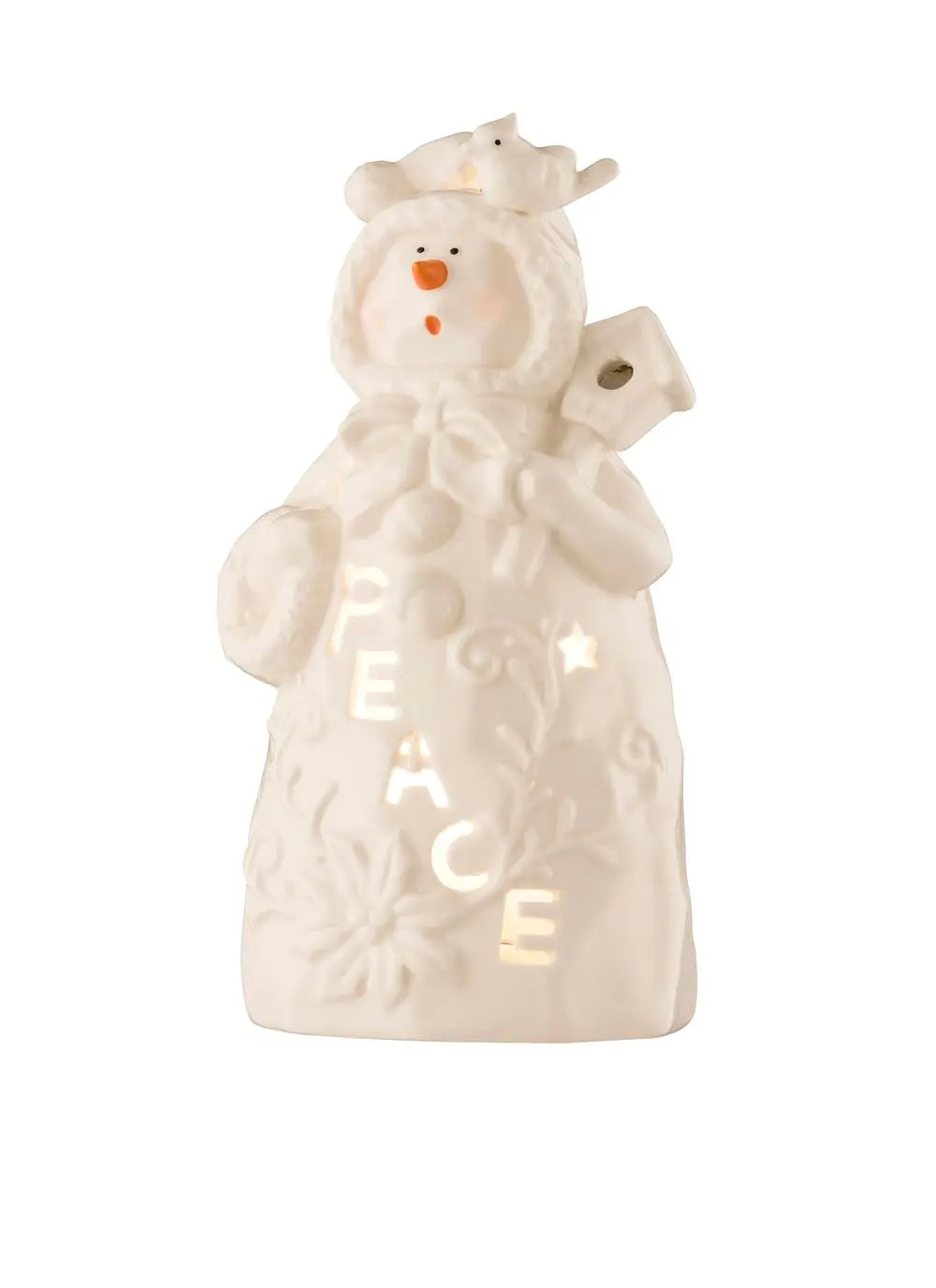 Peace Snowman Votive
