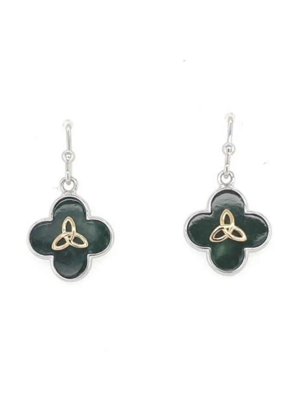 Trinity Marble Drop Earrings 