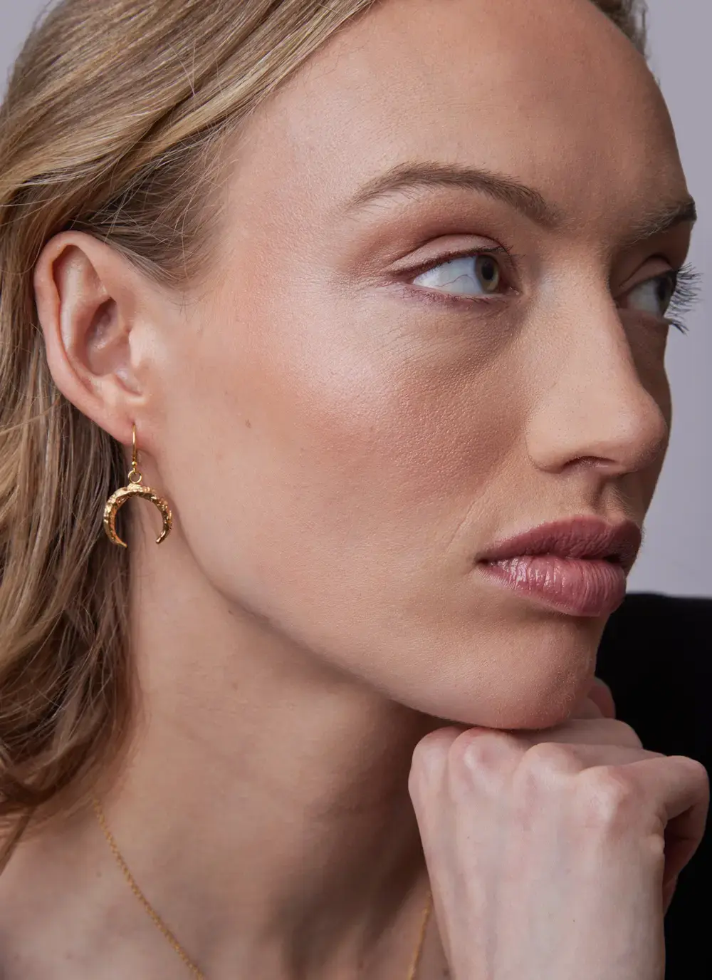 18K Gold Vermeil Torc Drop Earrings