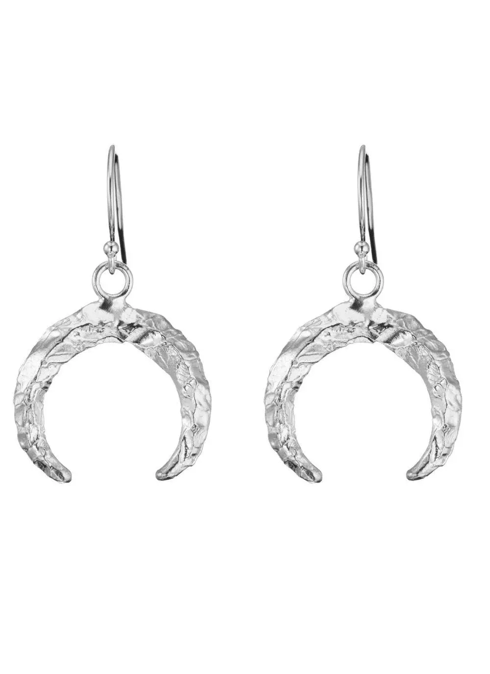 Sterling Silver Torc Drop Earrings