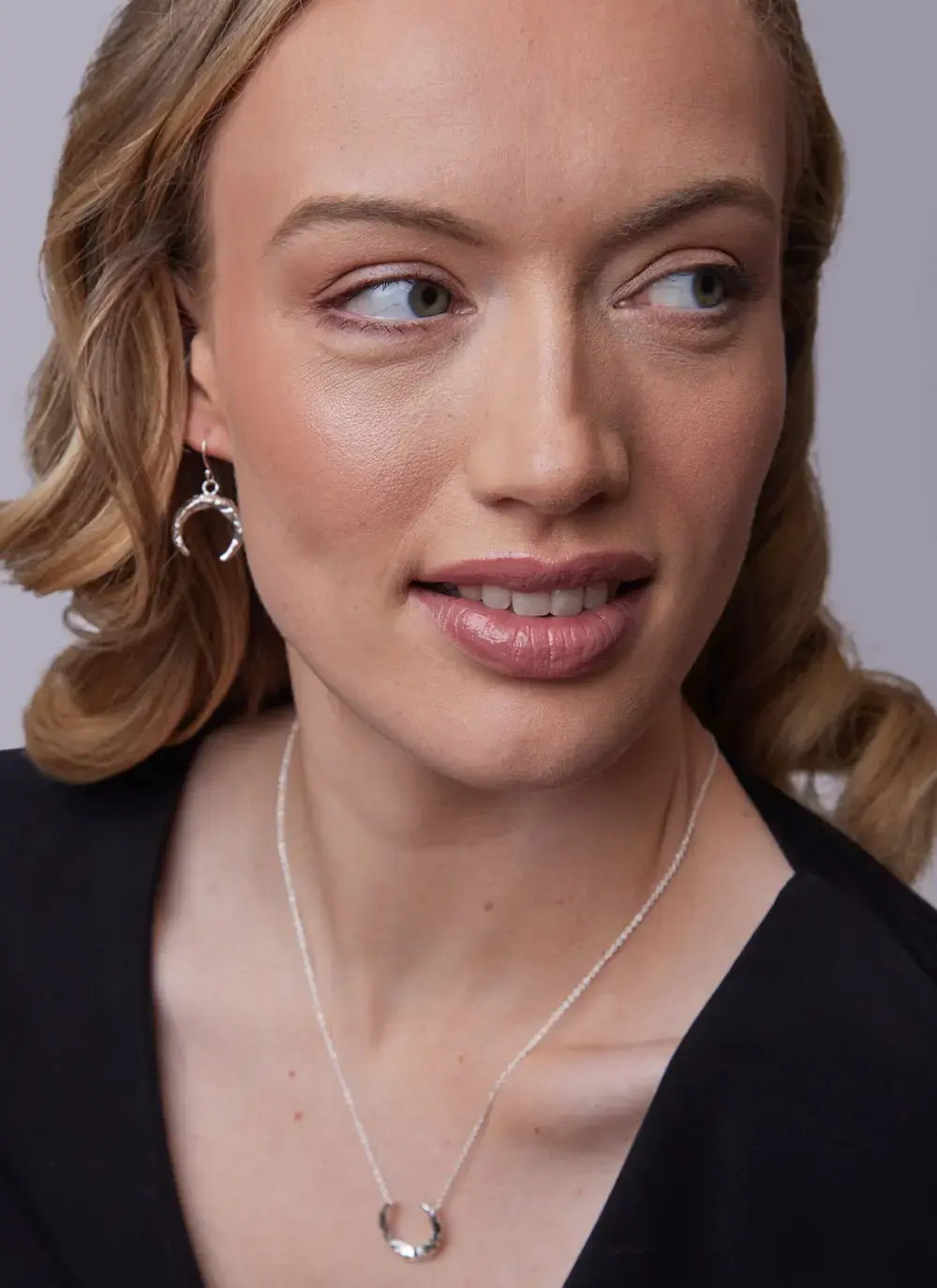 Sterling Silver Torc Drop Earrings