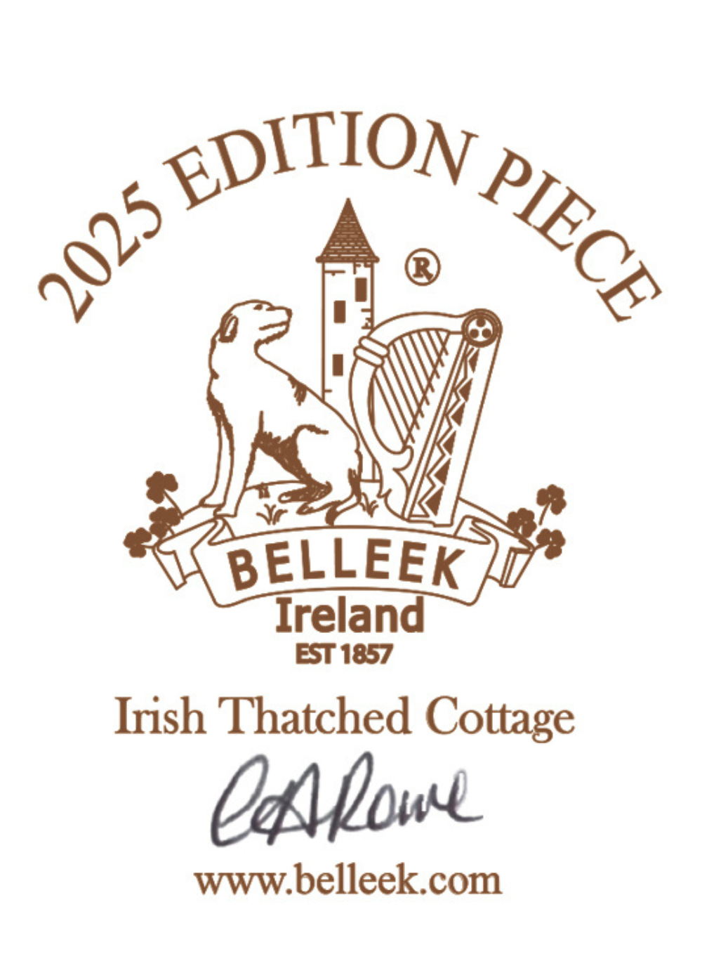 Irish Thatched Cottage LED Edition Piece 2025