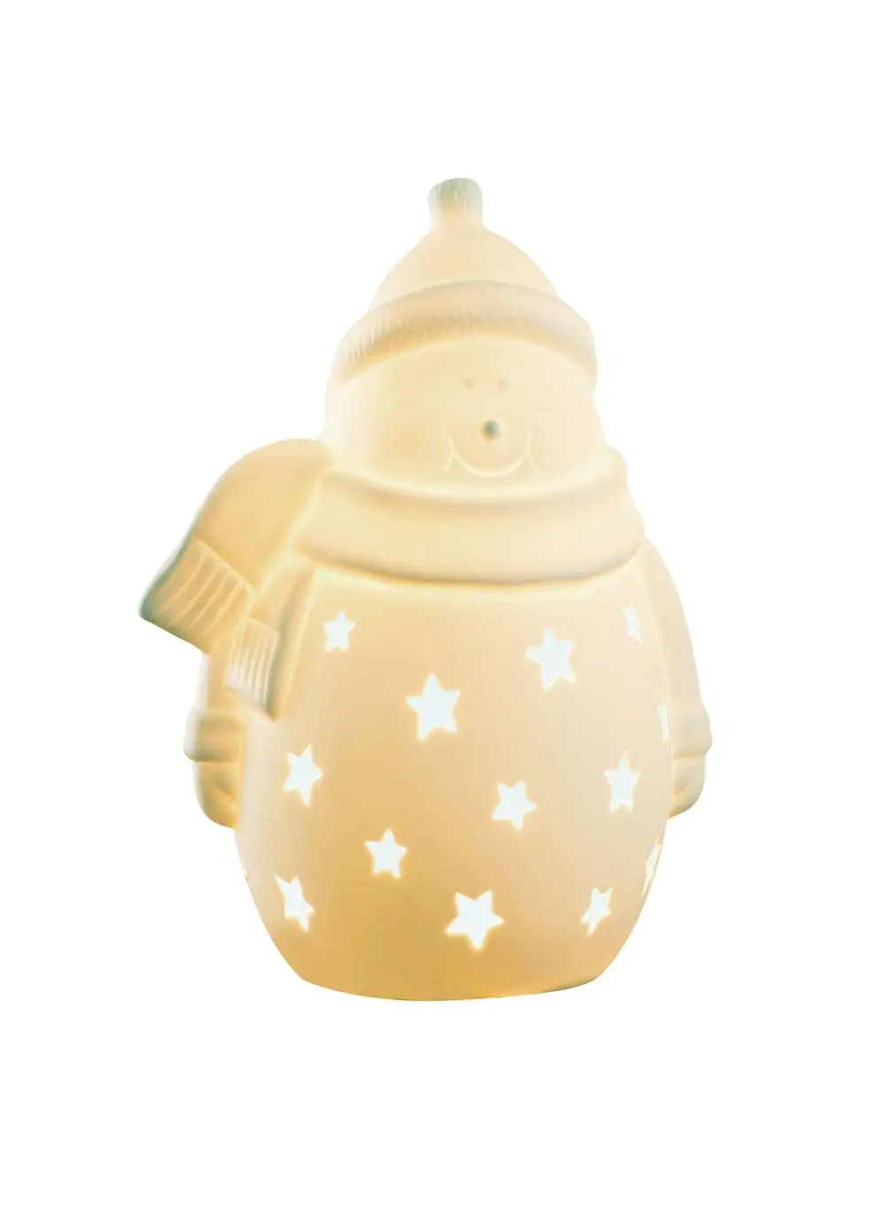 Snowman with Scarf Luminaire