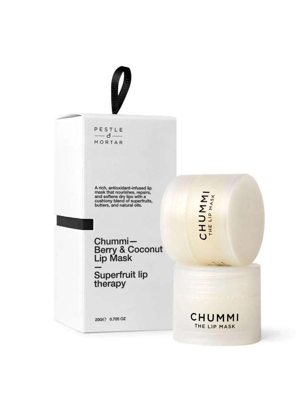 Pestle and Mortar Chummi Berry Coconut Lip Repairing Moisturizing Mask Stocking Filler 