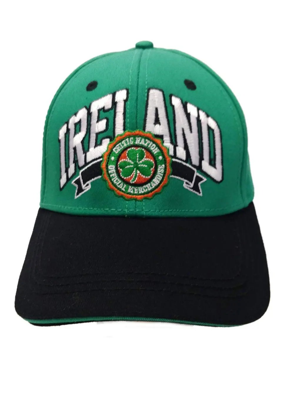 Ireland Baseball Cap with Shamrock Crest