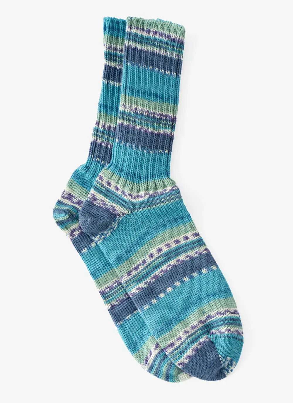 Set of 3 Ladies Fair Isle Socks