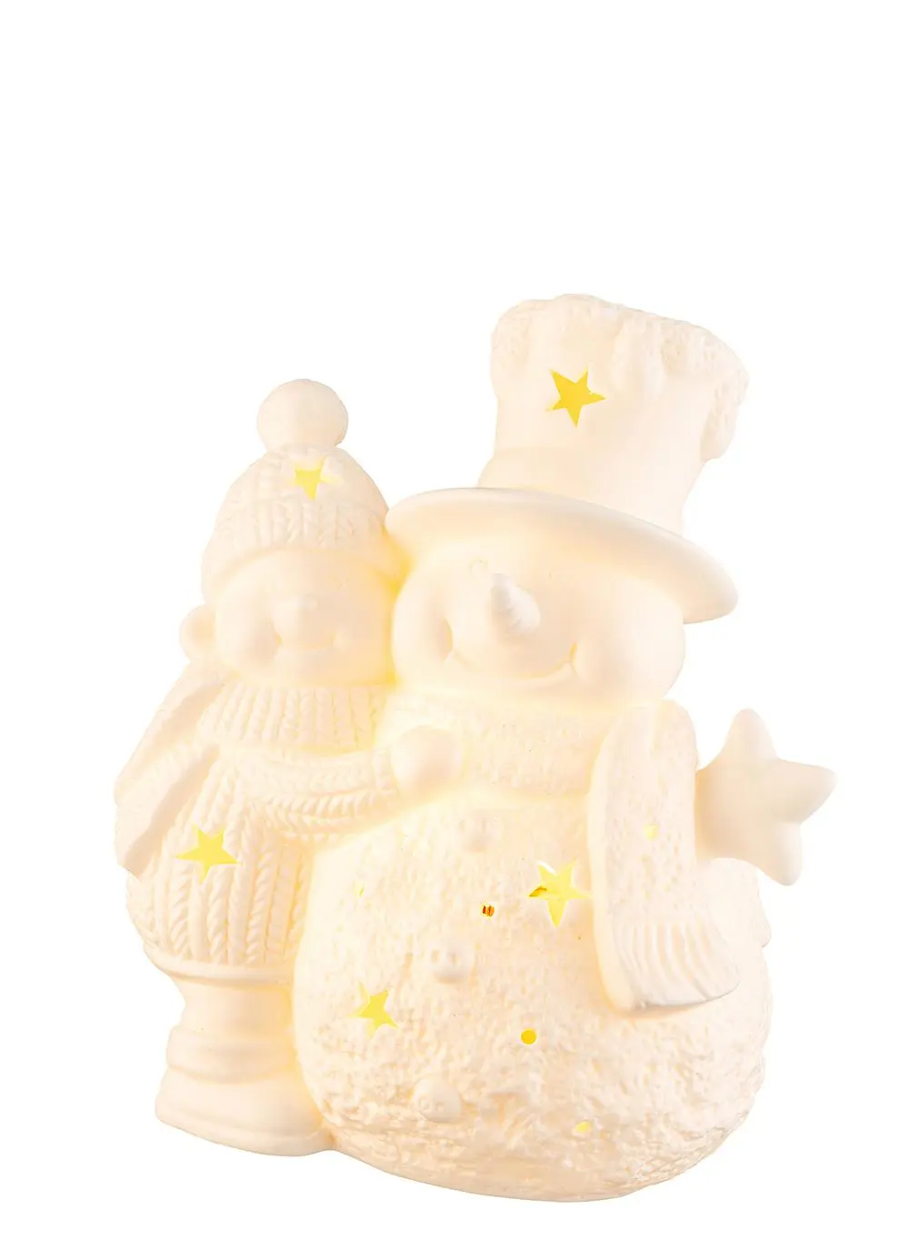 Pair Of Snowmen Led Light