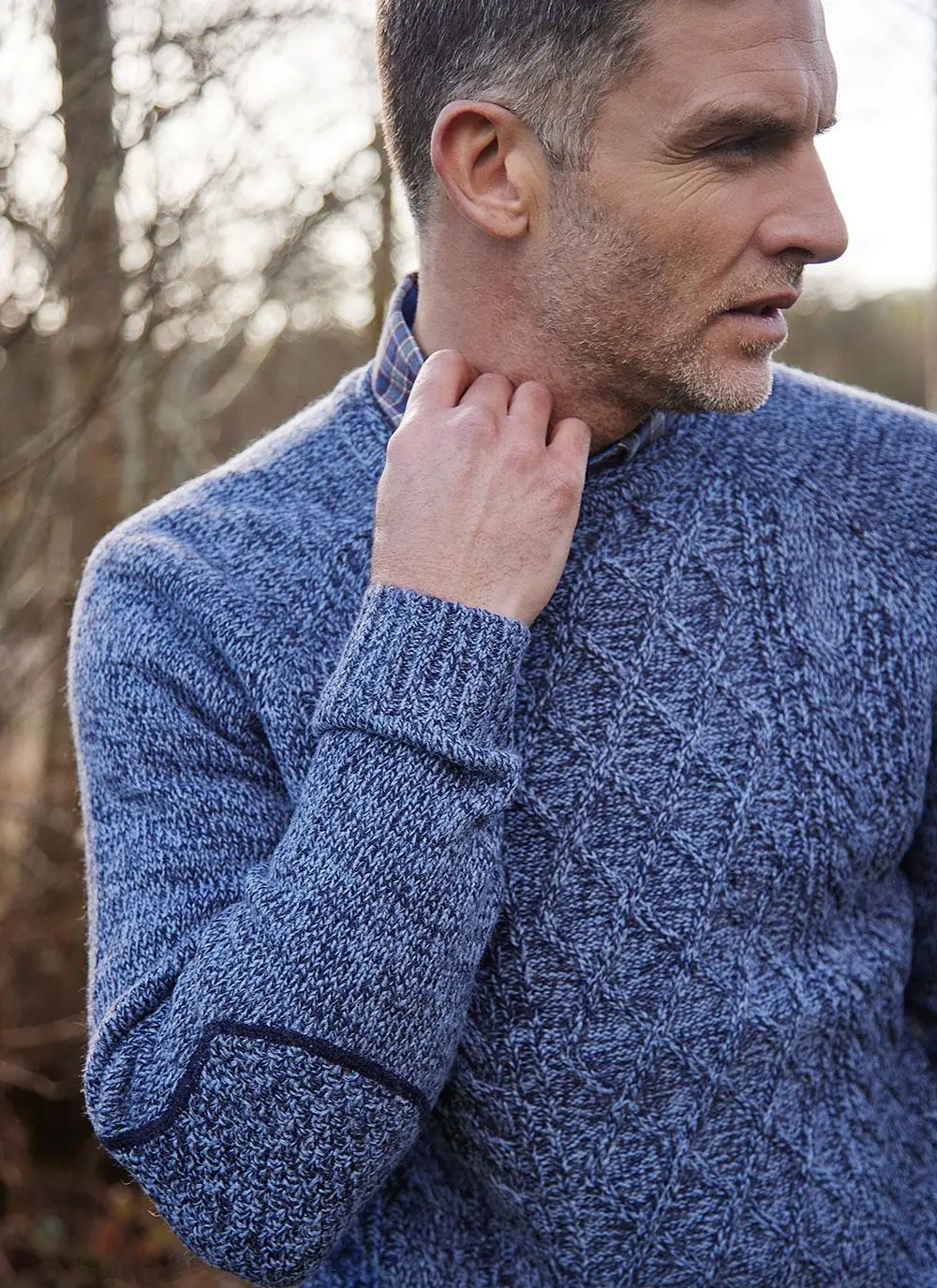 Gerard Crew Neck Aran Sweater