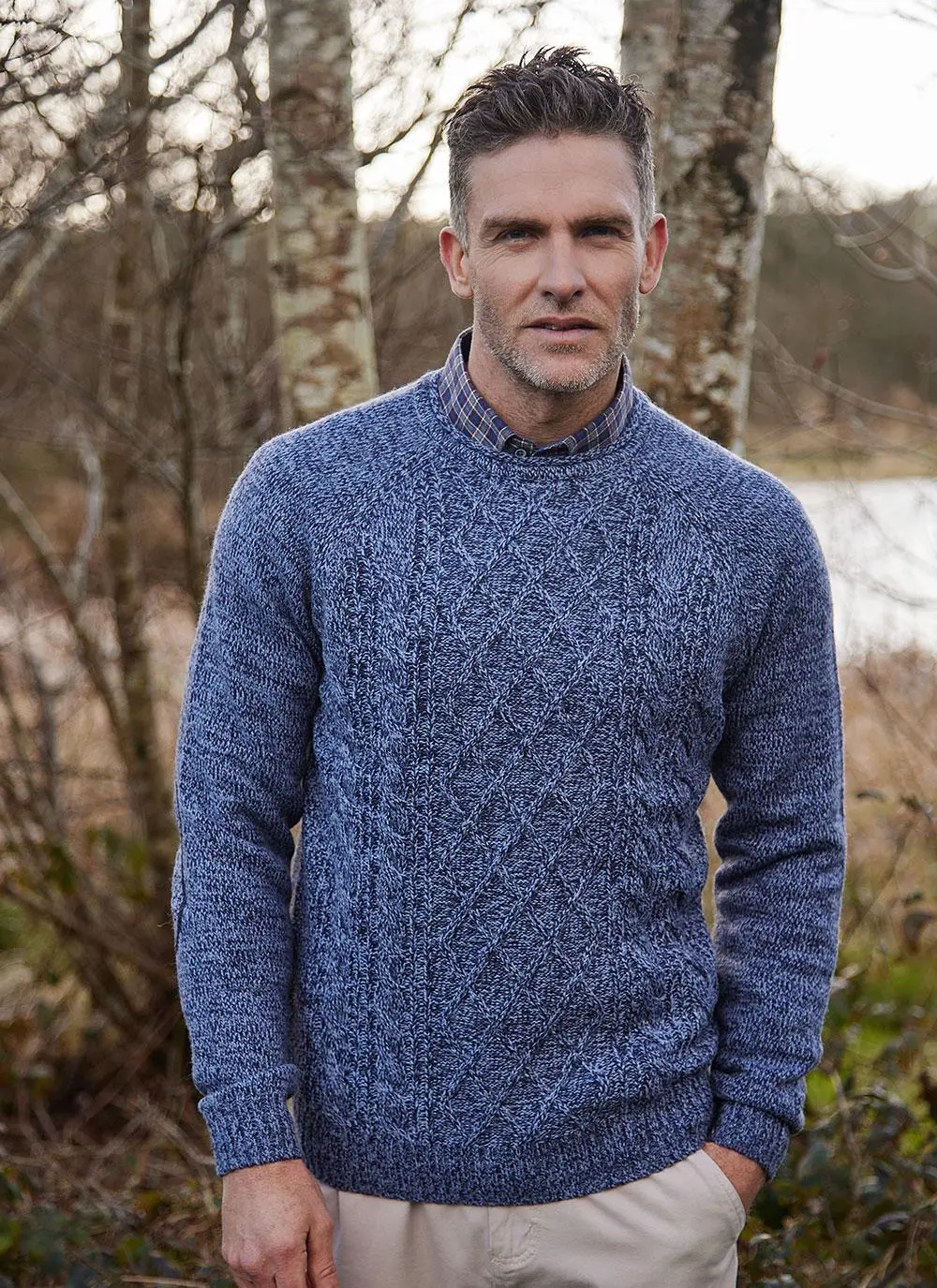 Gerard Crew Neck Aran Sweater