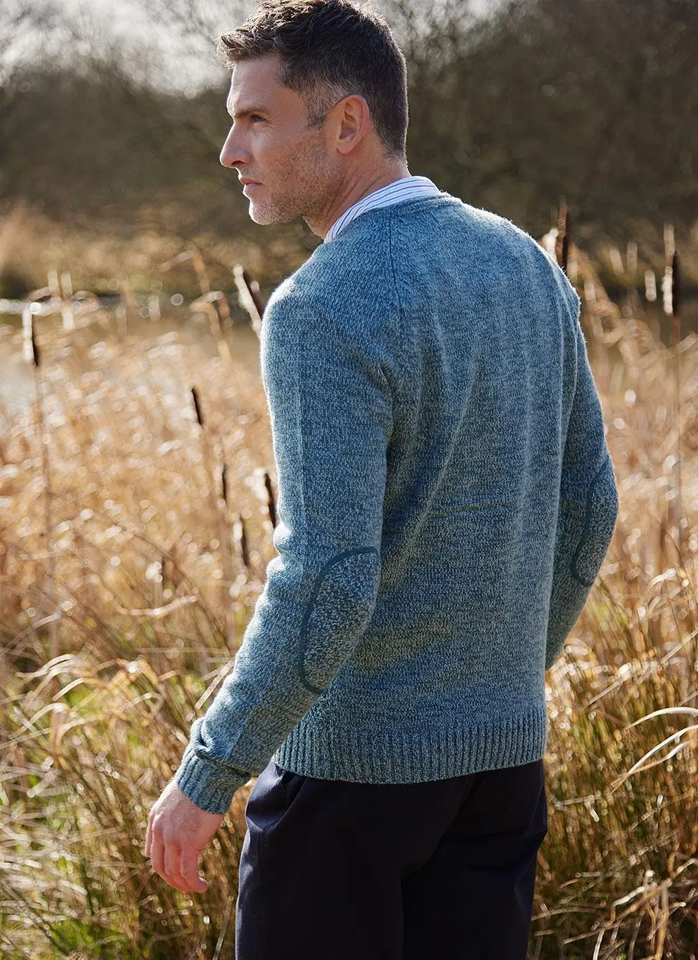 Gerard Crew Neck Aran Sweater